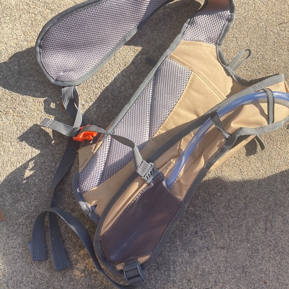 Tan and gray Gulch hiking backpack never been used. Smoke free home. - Picture 2 of 4